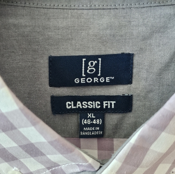 G George Men's LS Button Down Shirt, EUC, Size: XL (46-48) - Picture 2 of 6